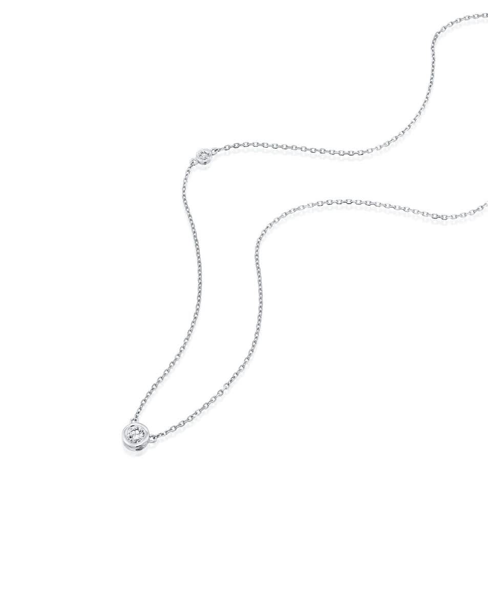 שרשרת DIAMONDS STREAMS עם יהלום מרכזי 0.13 - Image 2