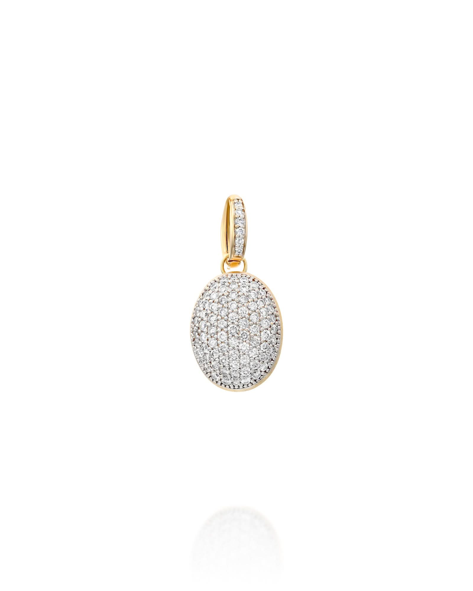 תליון Nanis Boules משובץ יהלומים - MEDIUM